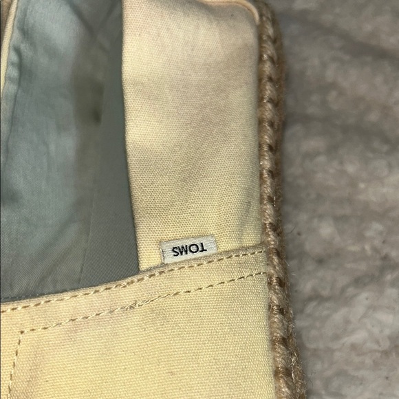 TOMS Light Yellow Espadrille Shoes - Picture 12 of 13